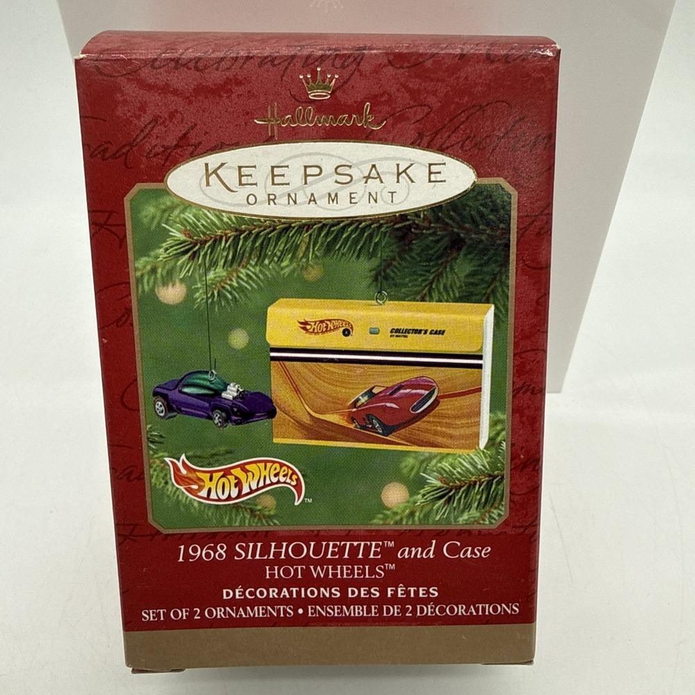Hallmark Keepsake Ornament 1968 Silhouette Hot Wheels Car 2001